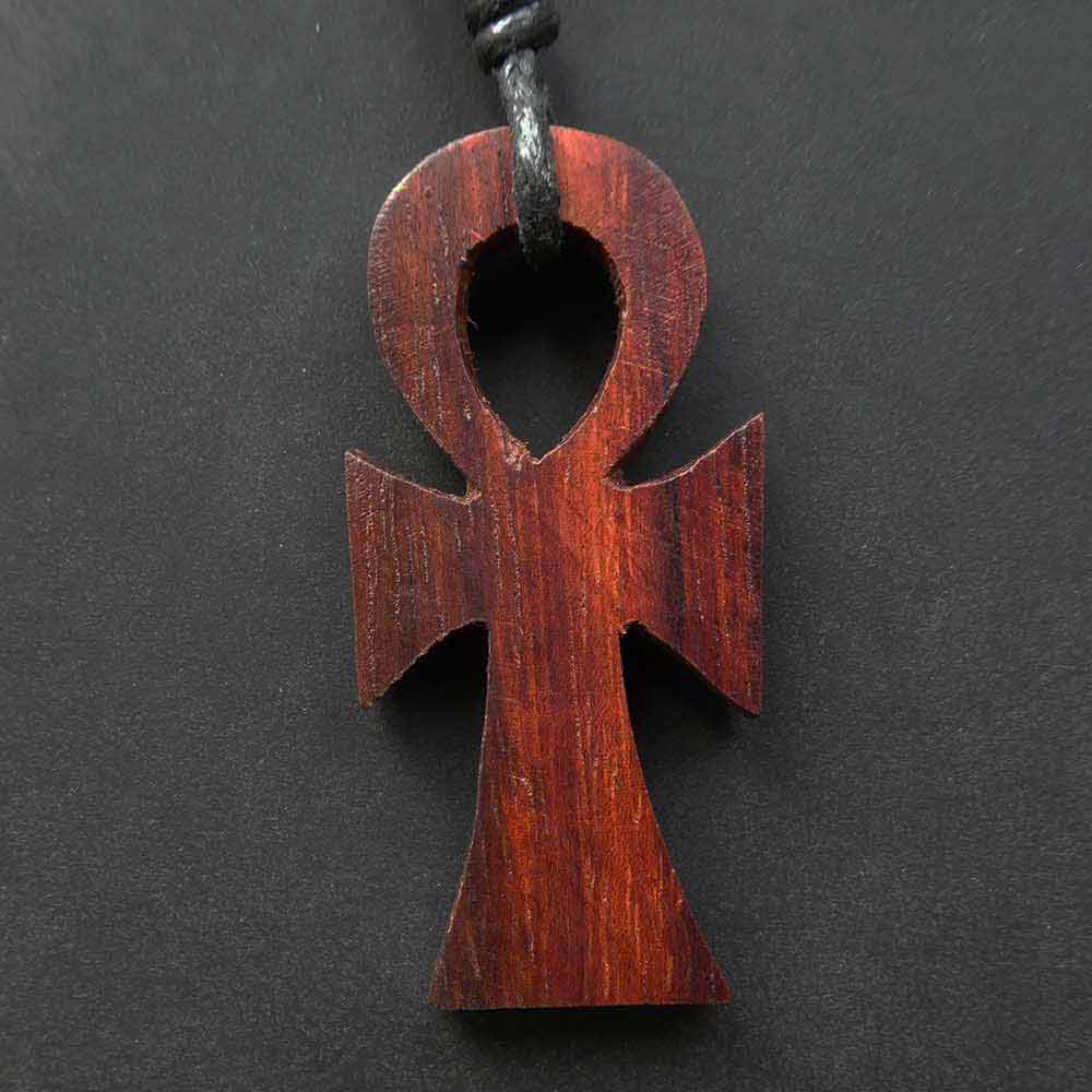 Ankh Holz Anhänger ägyptischer Schmuck fair gehandelt