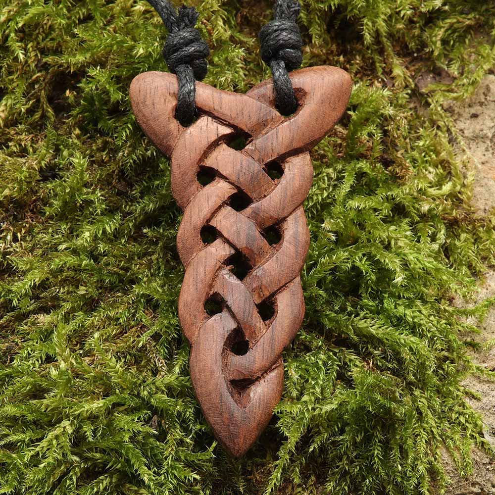 Keltische Holzschmuck Kette fair gehandelter Schmuck aus Holz
