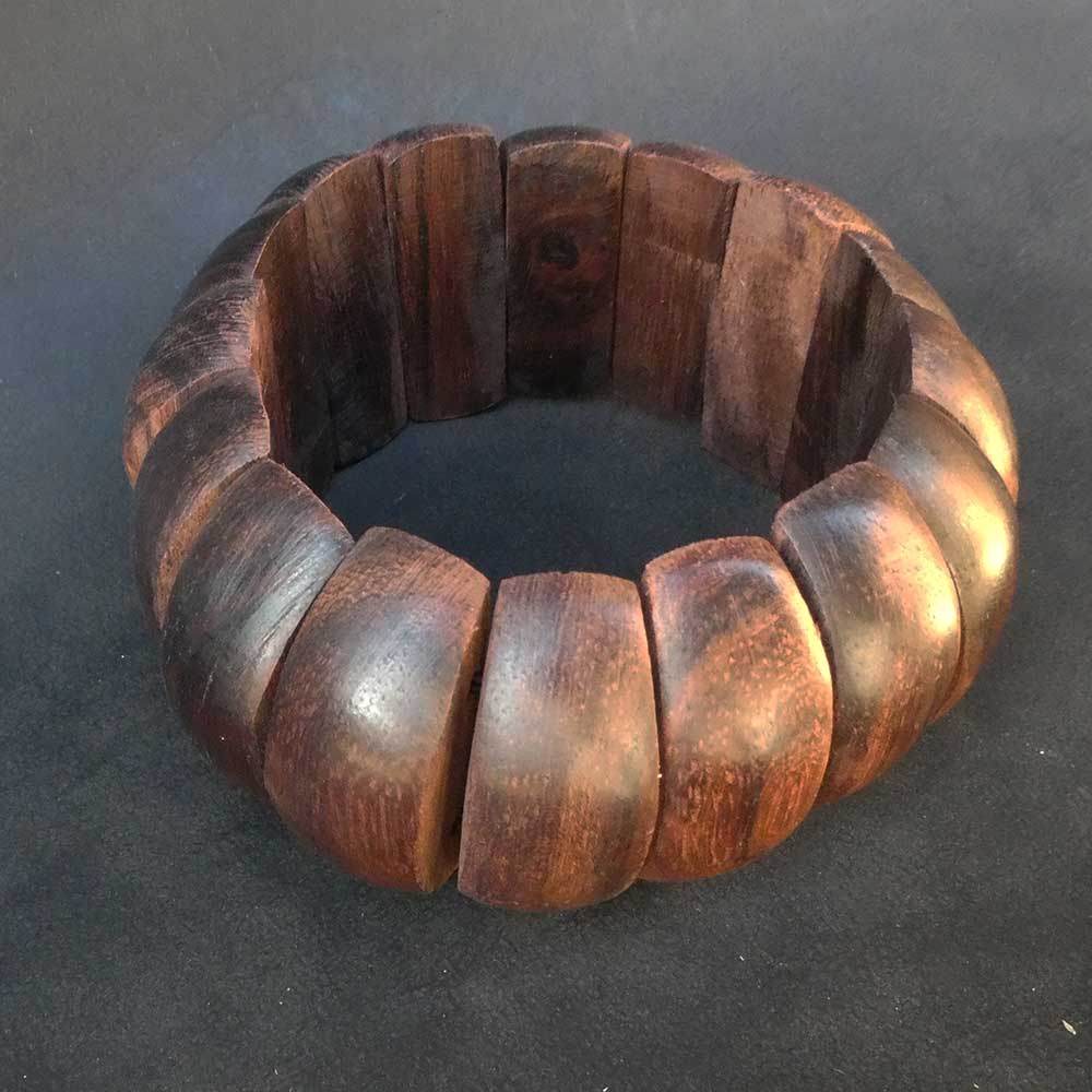Holz Armschmuck elastischer Armreeif 100% Handarbeit Fairtrade