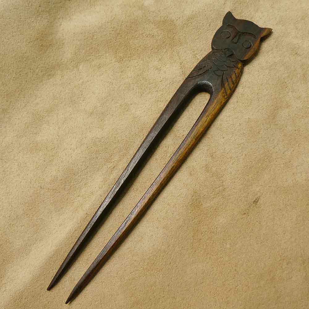 Haarstab Eule Hochsteckfrisur