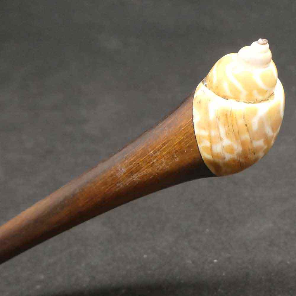 Muschel Haarschmuck Holz