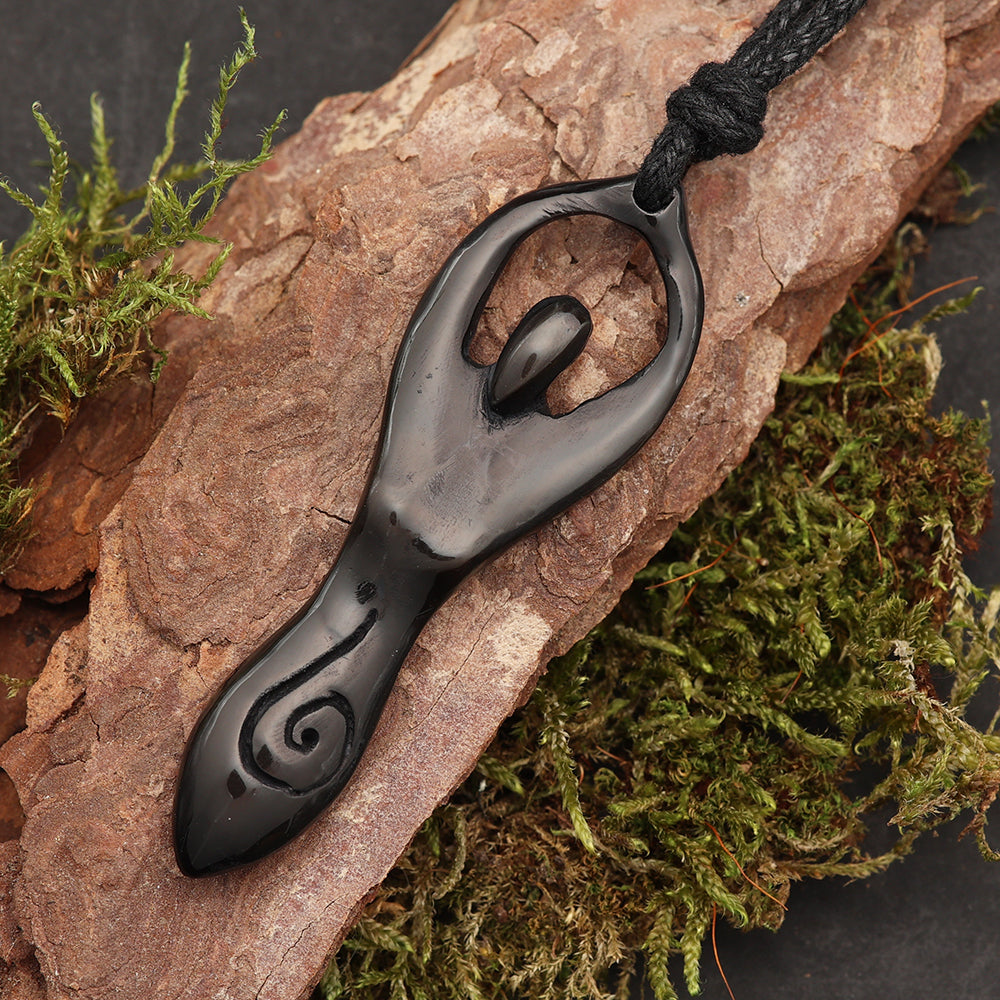 Angerone Schmuck Anhänger Horn Halskette Fair gehandelt Kunst Handwerk