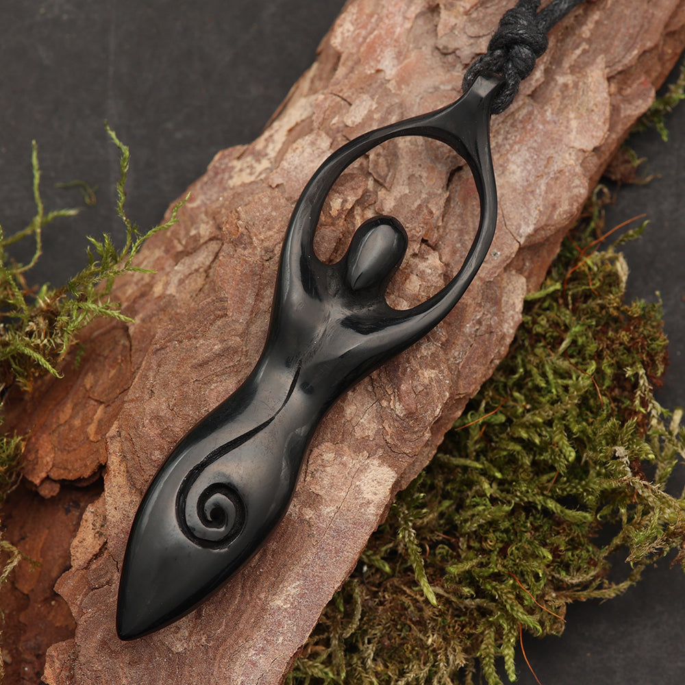 Göttin Schmuck Anhänger Horn Halskette Fair gehandelt Kunst Handwerk