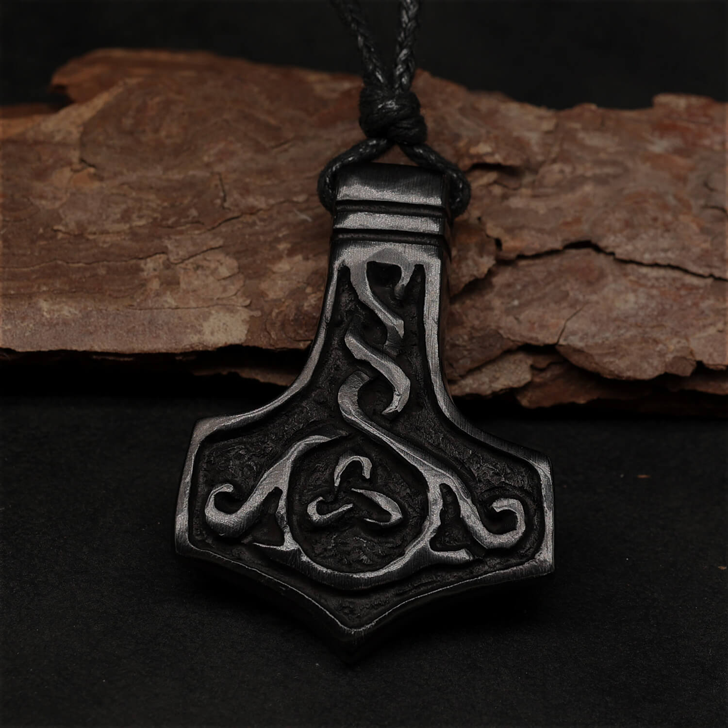 Wikinger Schmuck Mjölnir Horn Schmuck Anhänger Halskette