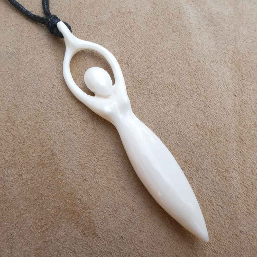 Göttin Beschützer Schmuck Kette Knochen