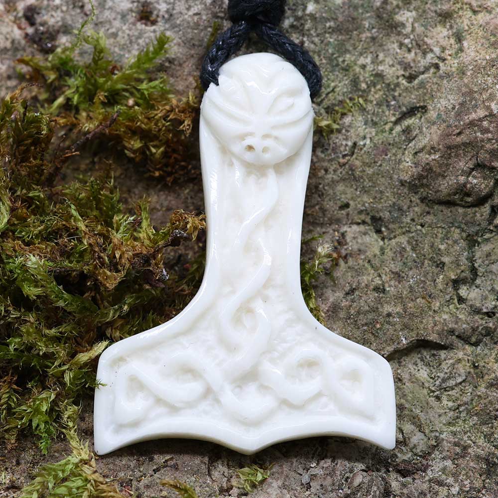 Thorshammer Wikinger Anhänger Schmuck Kette Handarbeit fair gehandelt