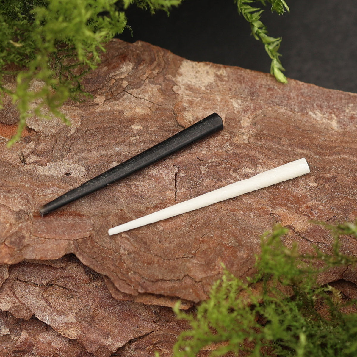 Verschluß aus Horn / Knochen für Creolen aus Holz Horn Knochen