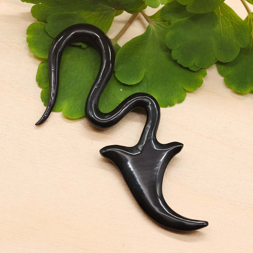 Piercing Horn ausgefallen Ohrschmuck Tunnel