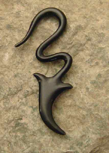 Ohrpiercing Horn Drachenschweif Fleshtunnel