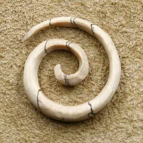 Holz Dehnungsspirale Ohrpiercing 