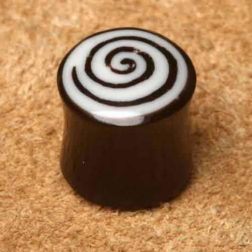 Ohr Plug Horn Spirale wei