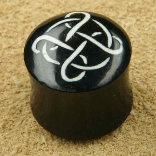 Ohrpiercing Keltenknoten Plug Horn