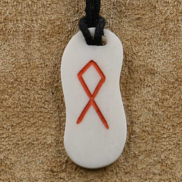 Knochen Rune 24 othala - o