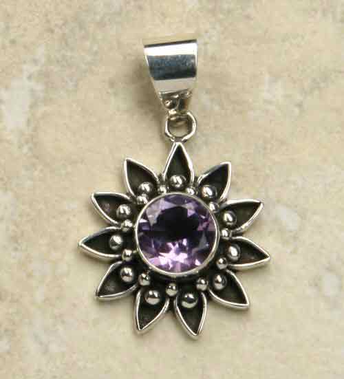 Silber Schmuck Sonne Amethyst Steinschmuck