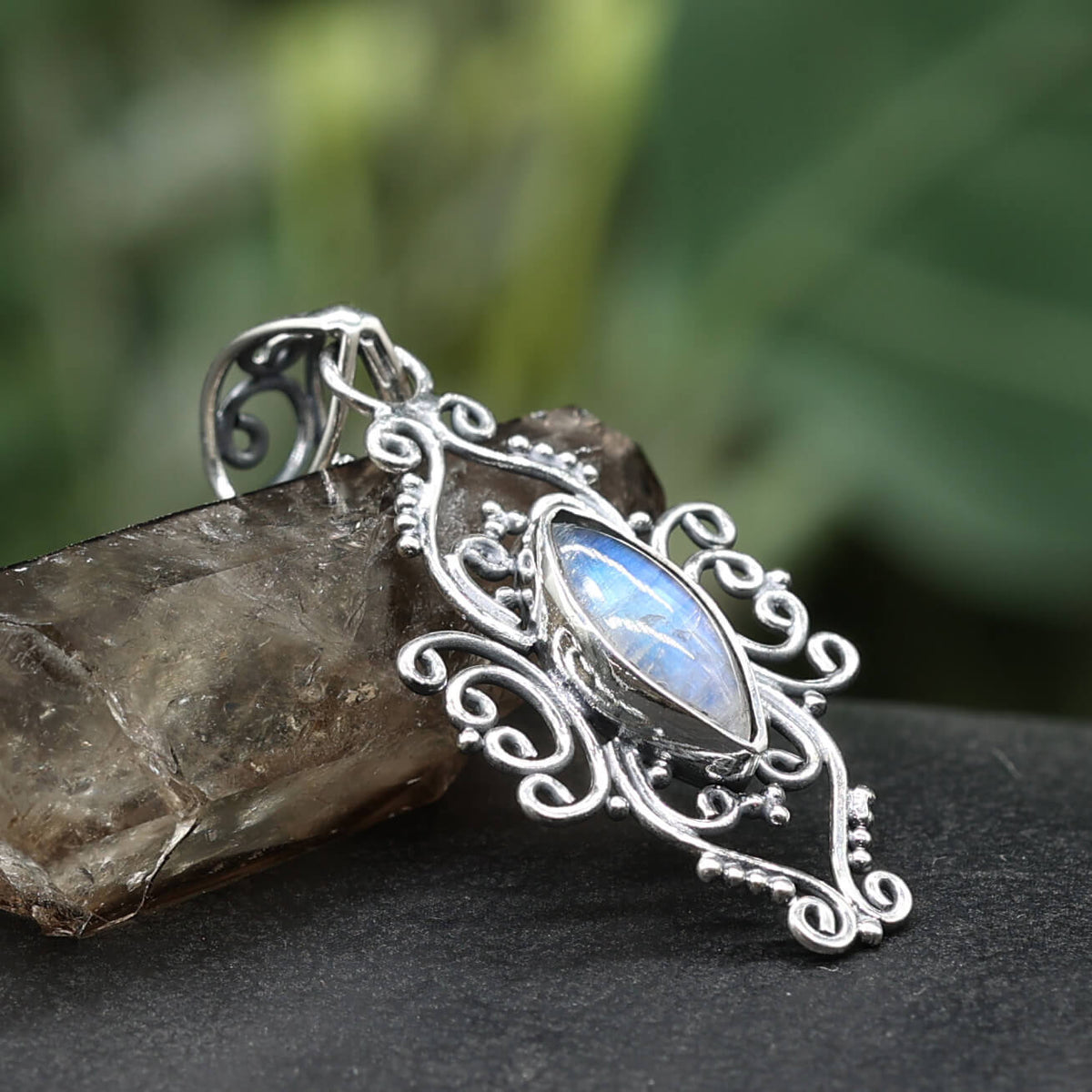 Mondstein Silberschmuck Edelstein Anhänger