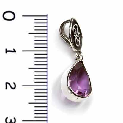 Amethyst Steinschmuck Anhänger 925 Silber