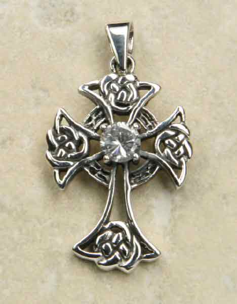 Keltenkreuz Zirkonia Steinschmuck