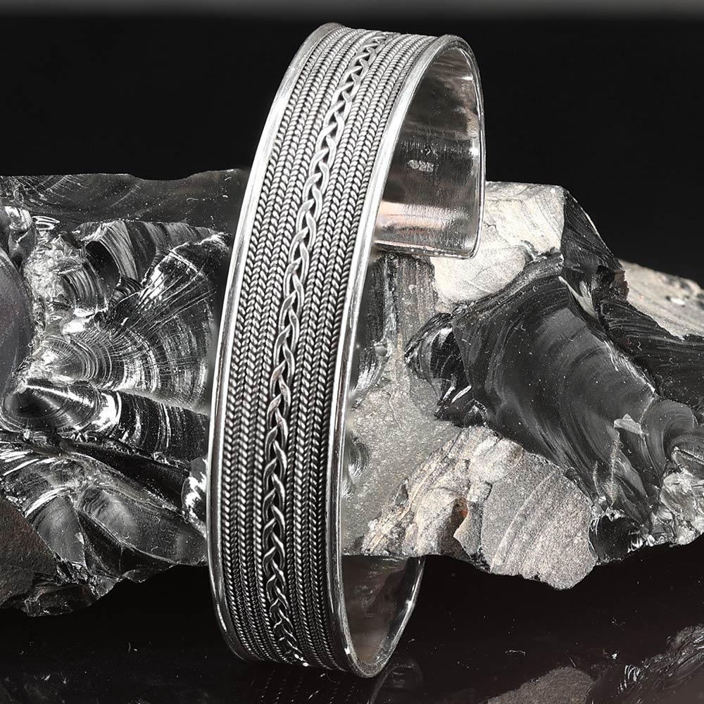 Armreif 925 Silber Herren Armschmuck Wikinger