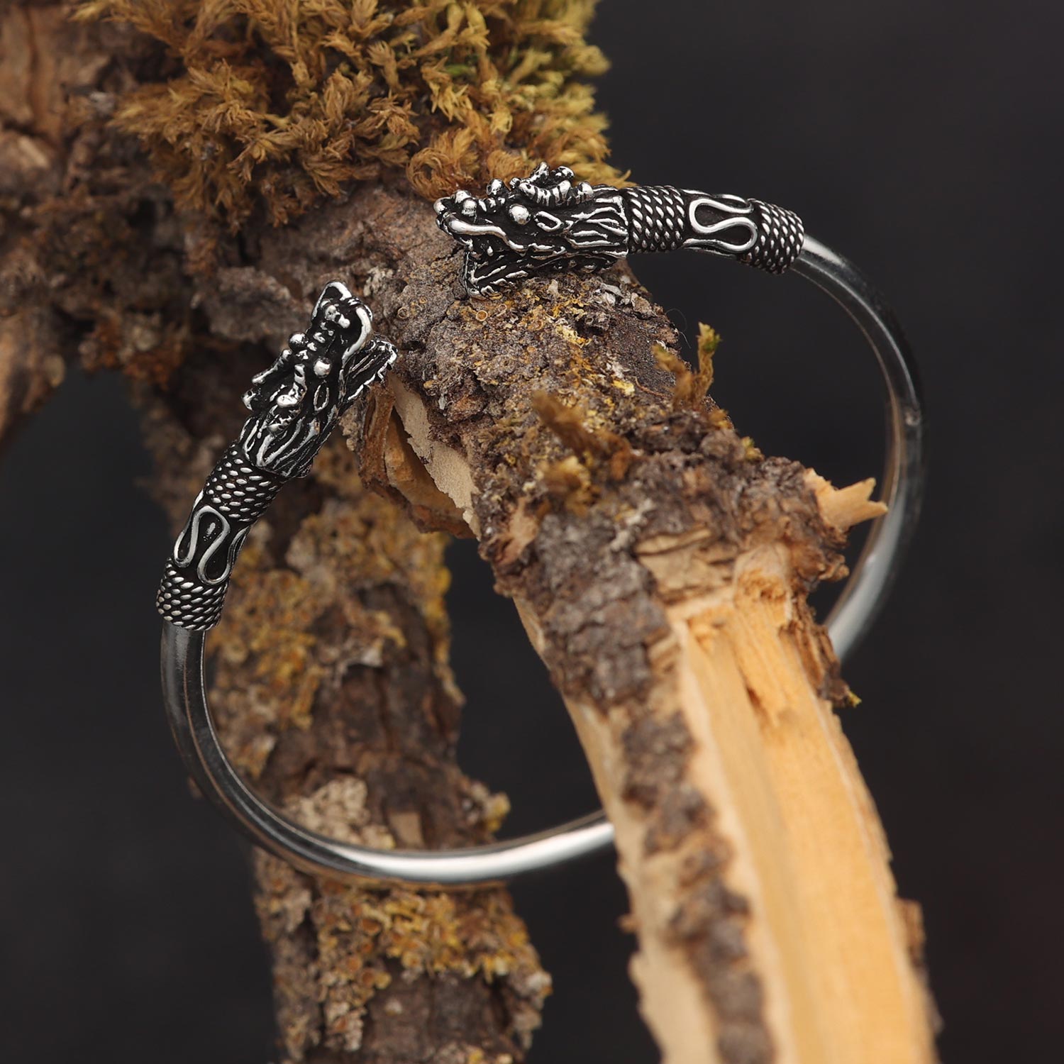 Armreif Drache 925 Silber Armschmuck