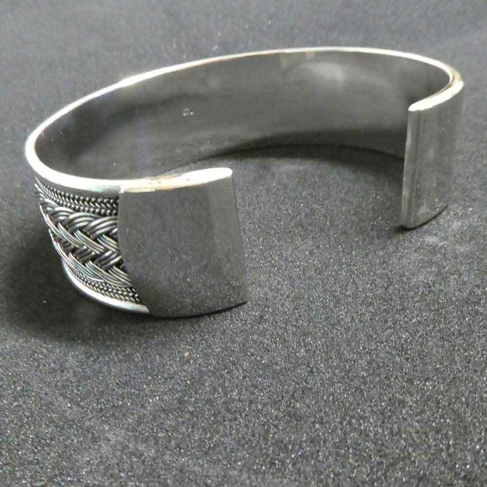 Wikinger Armreif Fischgräte 925 Silber Armschmuck