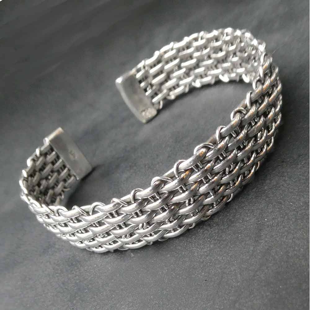 Geflochtener Armreif Wikinger Armspange edler Armschmuck Mittelalter