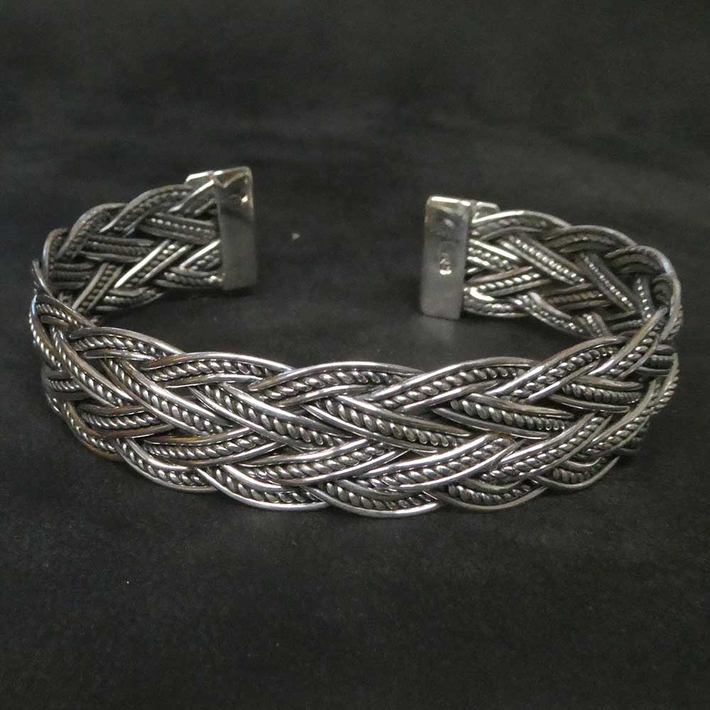 Wikinger Armschmuck geflochtener Armreif edles Design Damen Herren