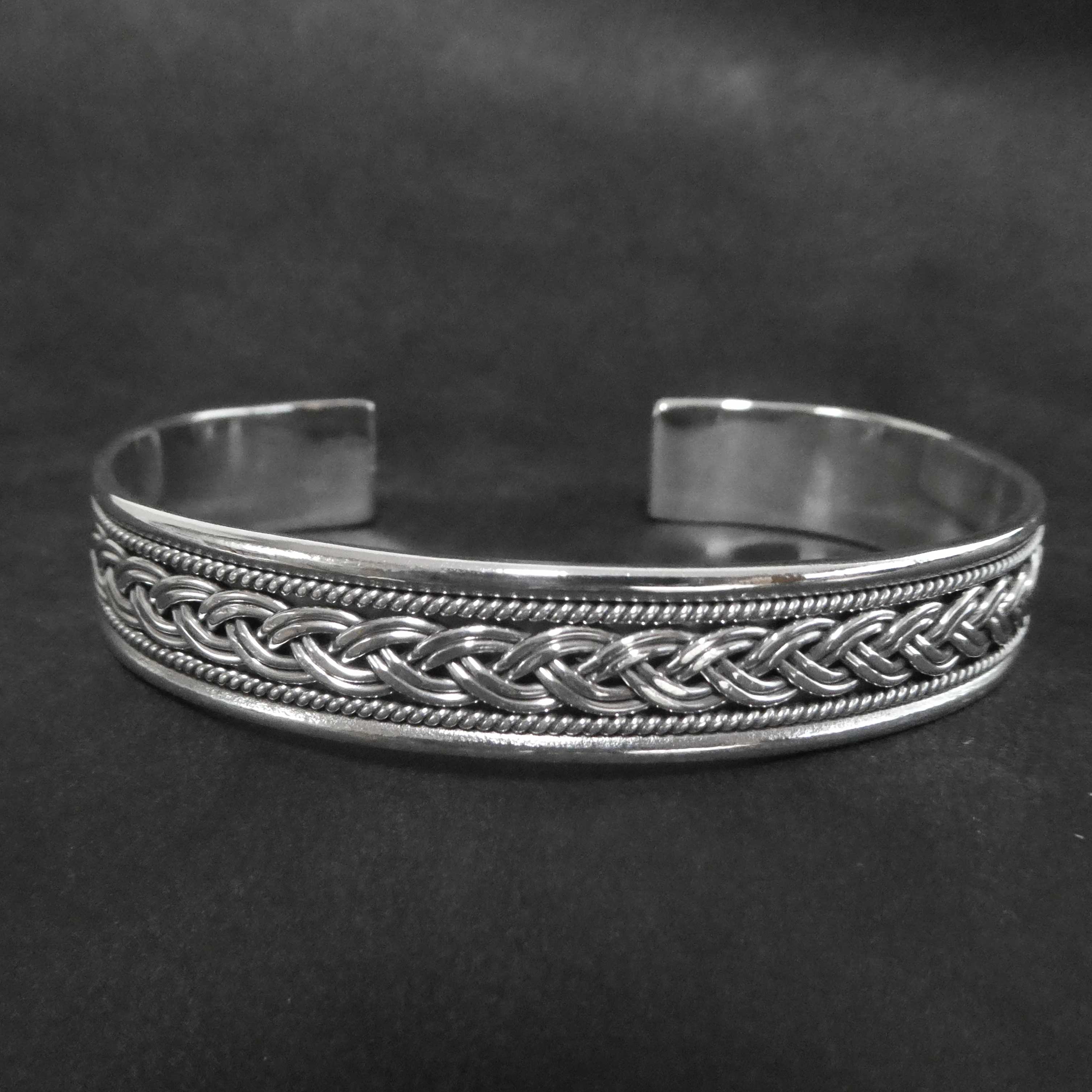 Wikinger Armreif Damen Herren Armschmuck 925 Silber 11 mm