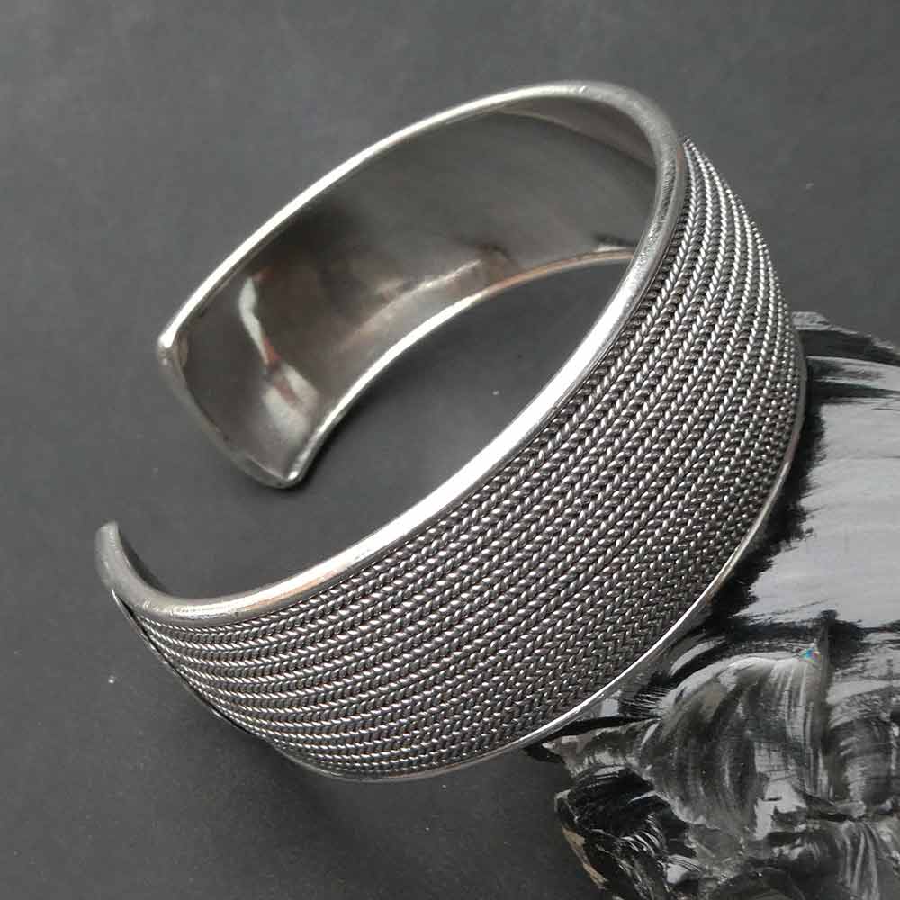 Moderner Armreif zeitlos 925er Sterlingsilber