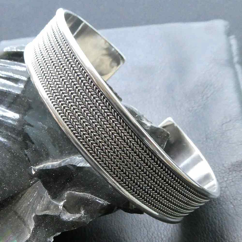 Armreif Silber Armschmuck zeitlos Herren