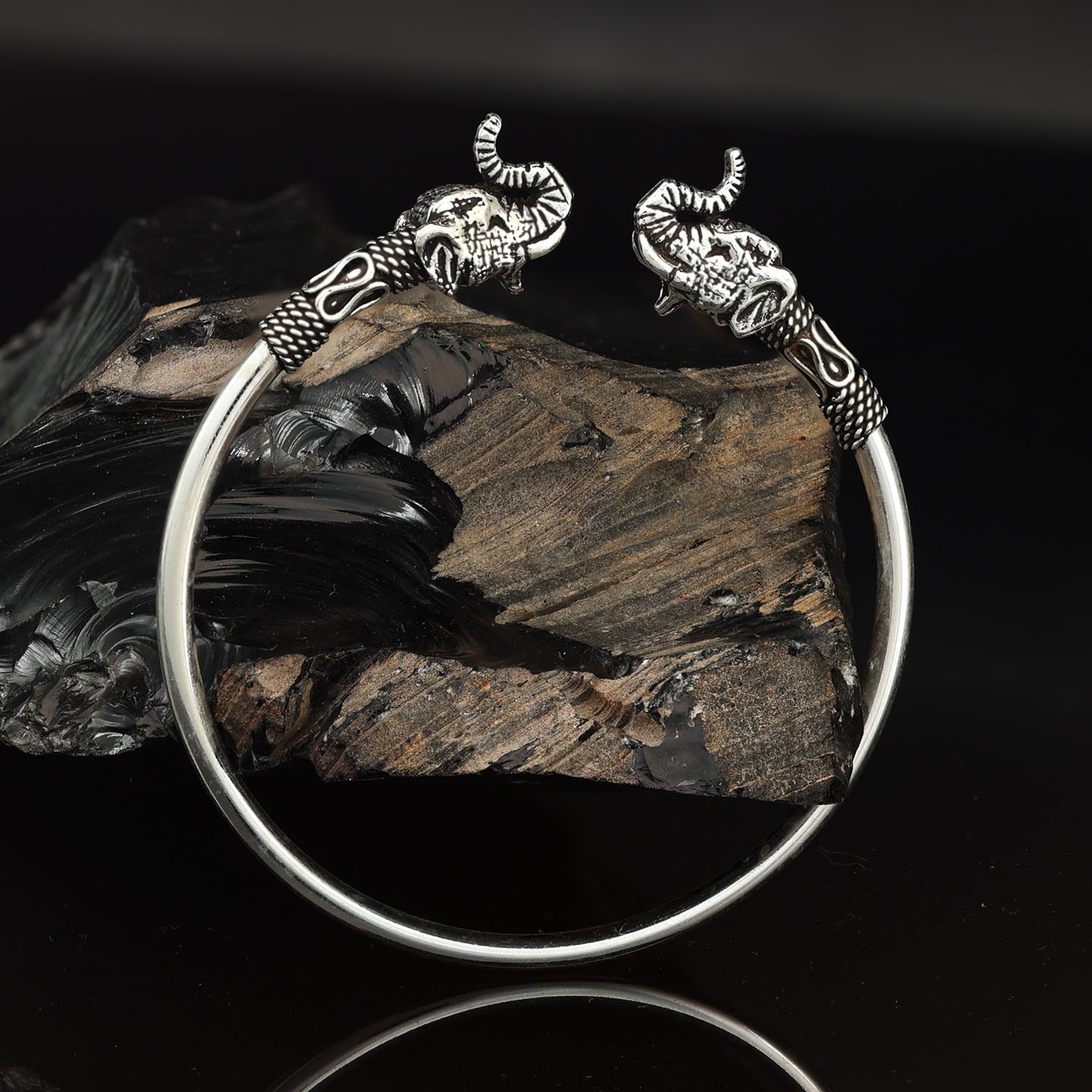 Elefant Armreif 925 Silber Armschmuck Armspange