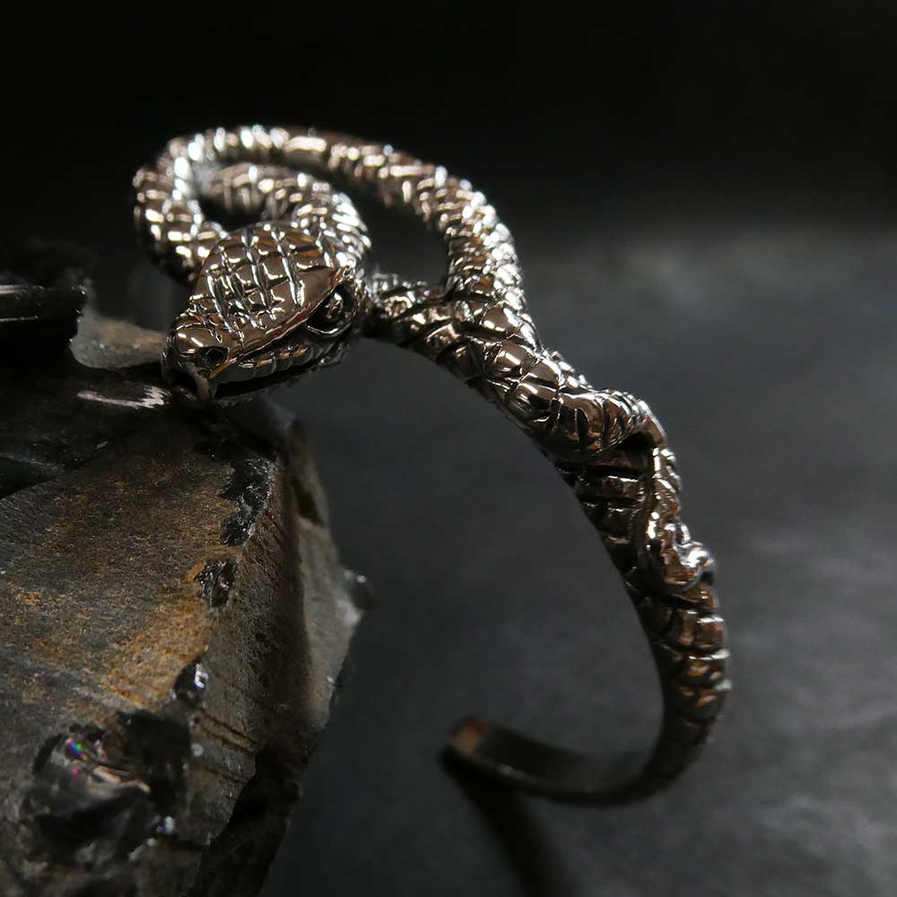 Schlangen Armreif Silber Damen ausgefallen Armschmuck