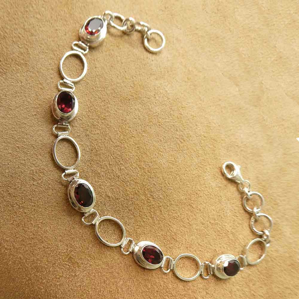 Granat Armschmuck Damen edles Armband