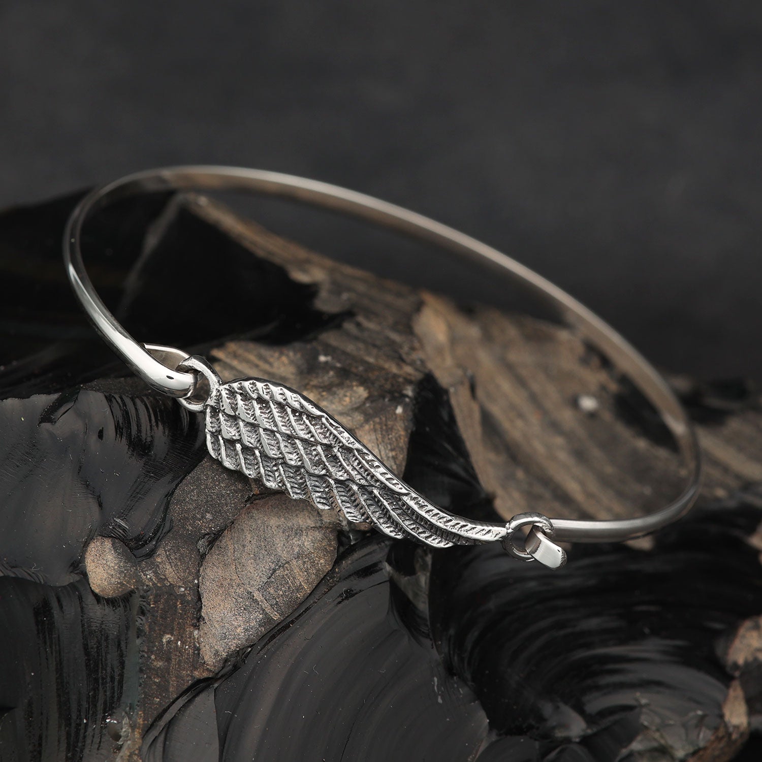 Flügel Armspange Damen Armschmuck 925 Silber Armreif