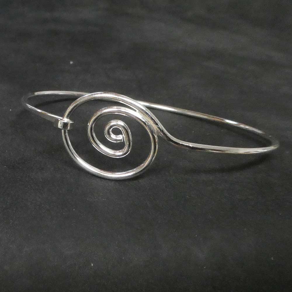 Spirale Armreif Silber Damen Armschmuck zart gearbeitet Sterlingsilber