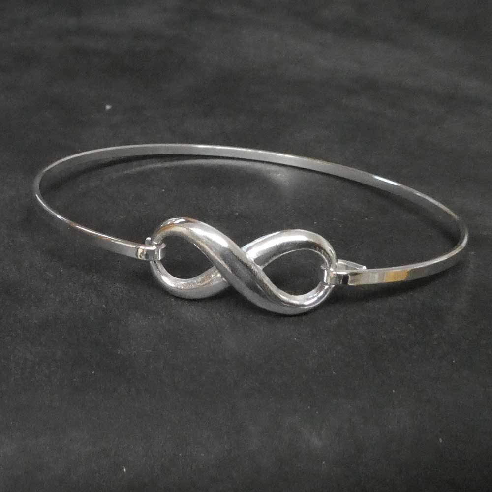Infinity Armreif Silber Damen Armschmuck zart gearbeitet Sterlingsilber