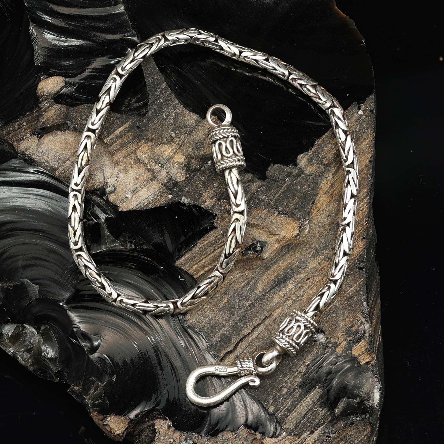 Silberschmuck Armband Königskette 2,5mm 925 Silber