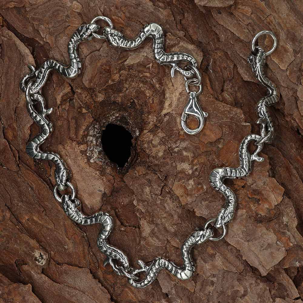 Schlangen edles Armband mit einzelnen detailreichen Schlangen