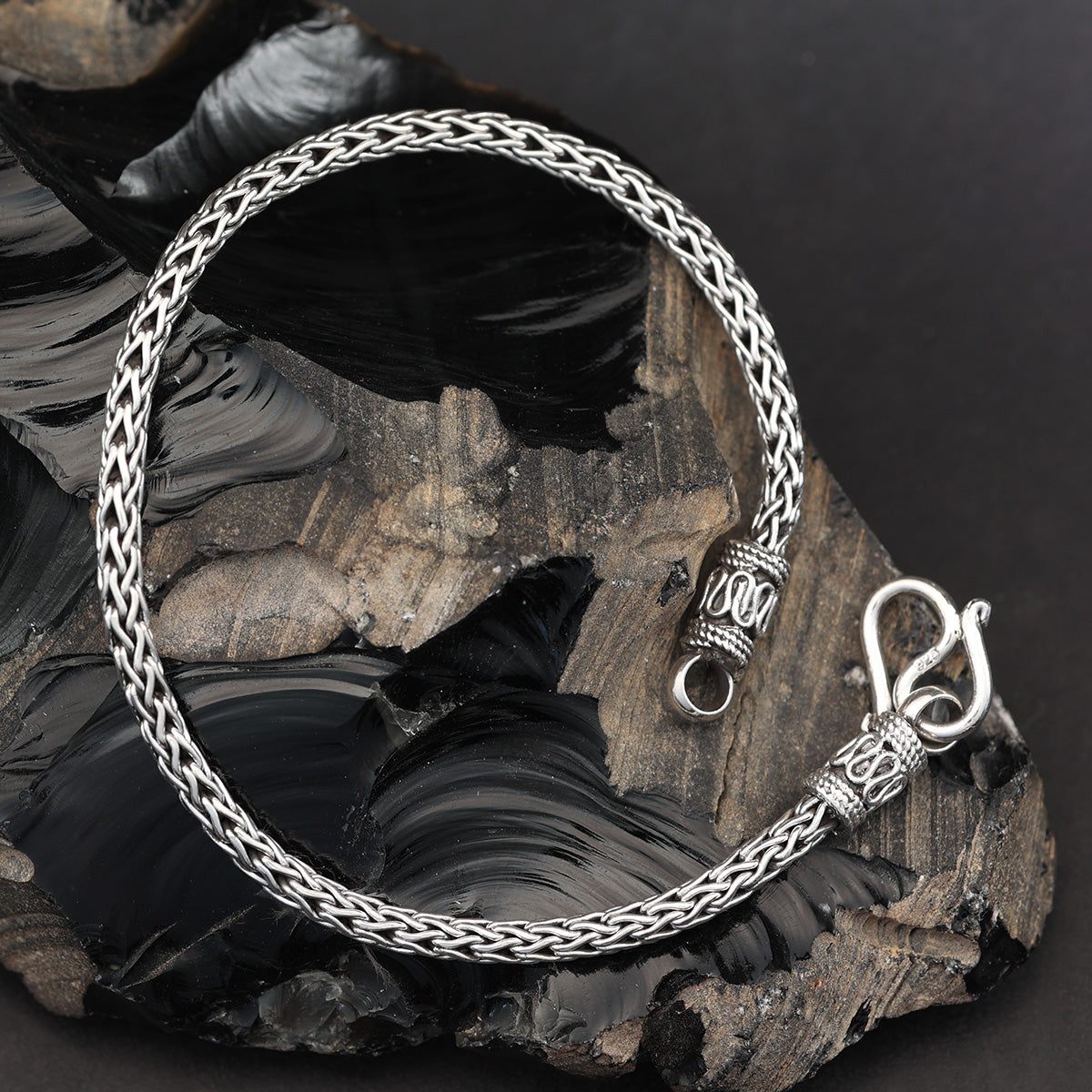 Herren Armband 4 mm 925 Sterlingsilber Armschmuck