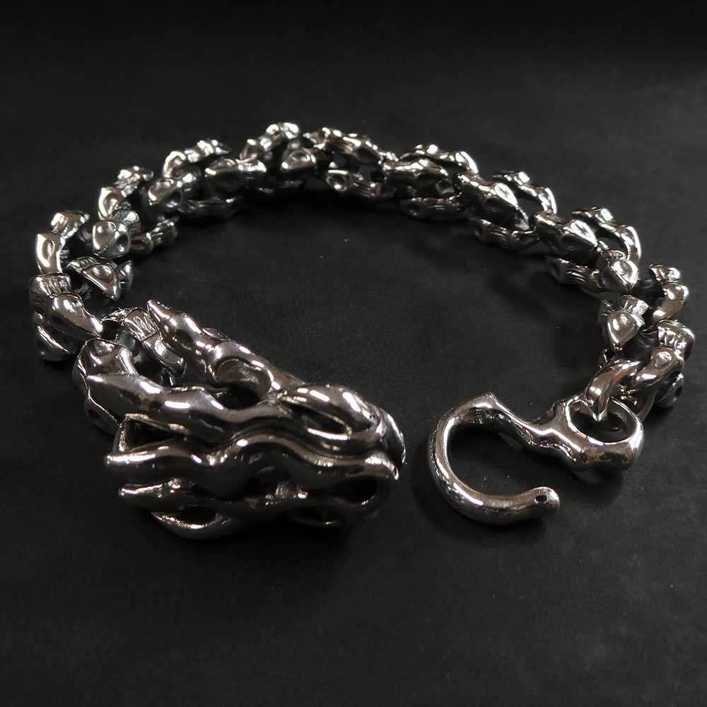 Exklusives schweres Drachen Armband auffällig Hingucker Gothic Biker schmuck