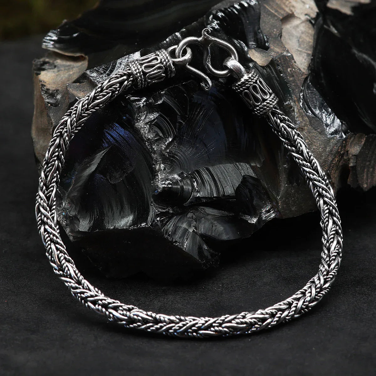 Herren Armband Silber Schmuck gedreht Armschmuck massiv