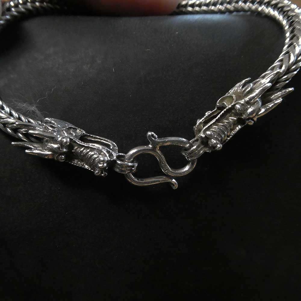Ausgefallener Herren Armschmuck Drache Wilinger Armband 925er Silber