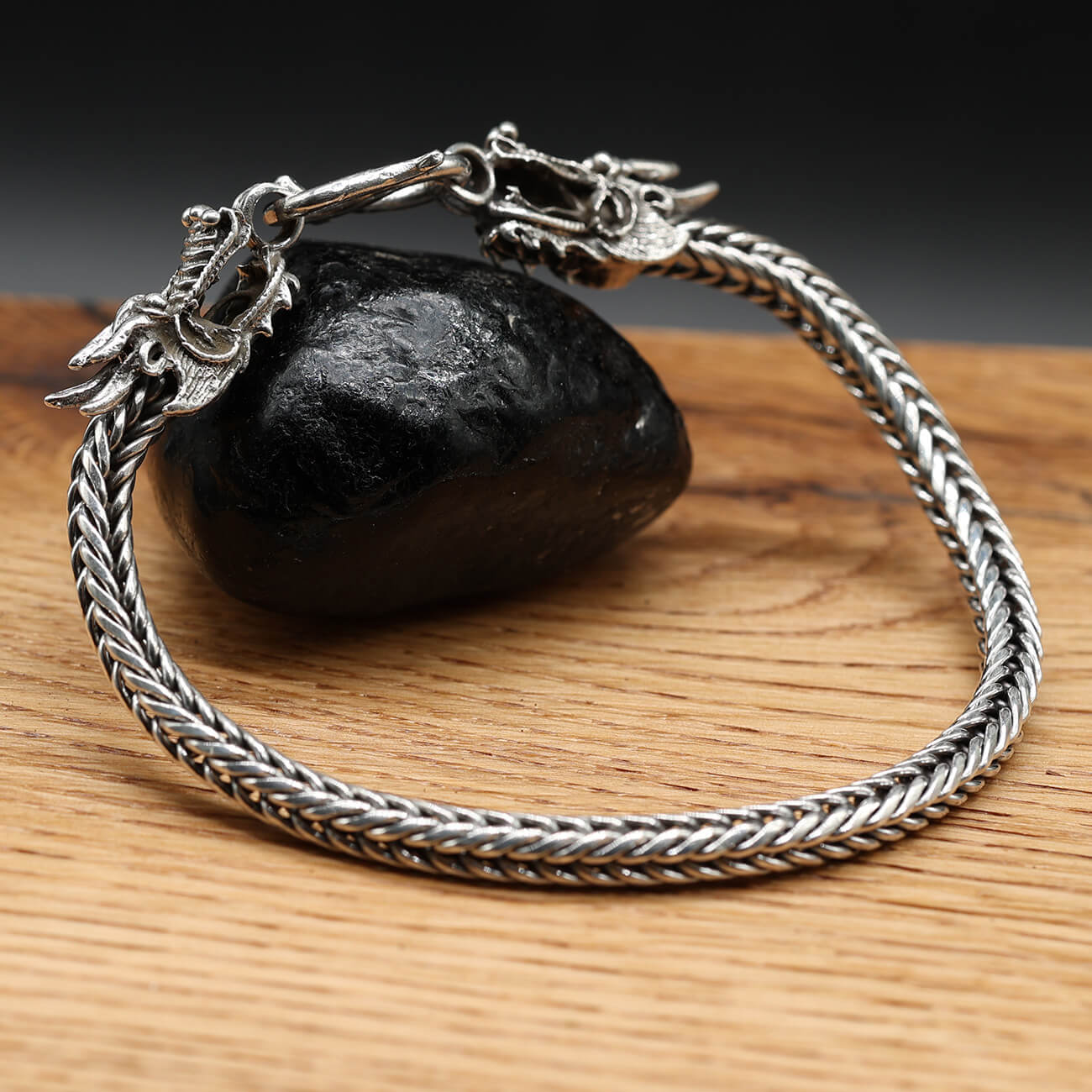 Edles Drachen Armband schwer massiver Armschmuck 925 Silber