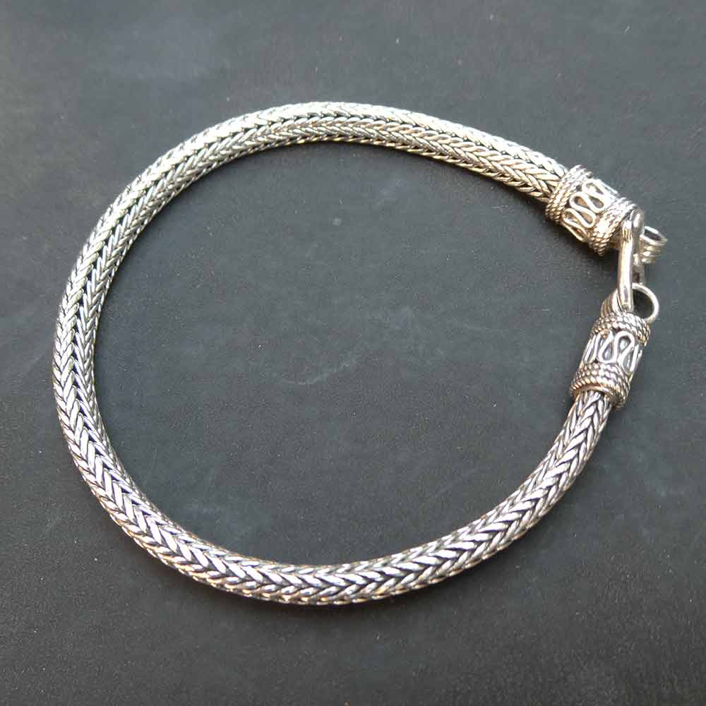 Schlangenarmband 4mm 925Sterlingsilber Herren Damen Armschmuck