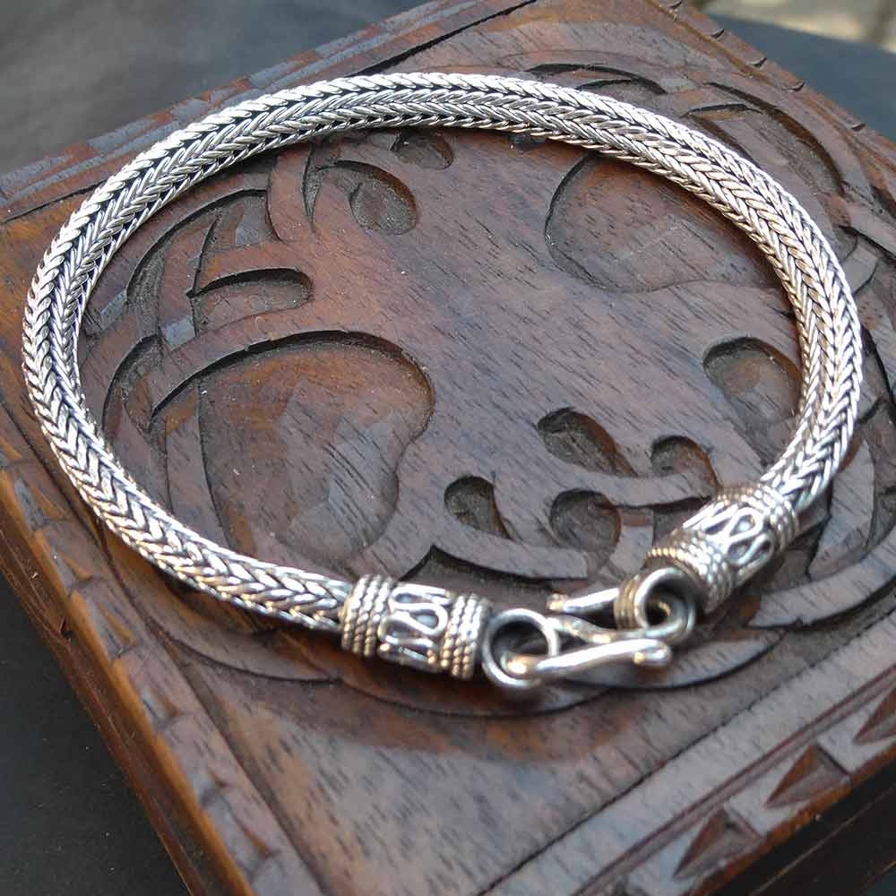 Schlangenarmband 925 Sterlingsilber 22cm 925 Silber