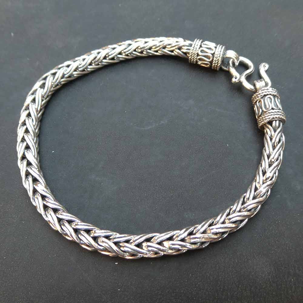 Wikinger Armband 5mm 925 Sterlingsilber Herren Damen Armschmuck
