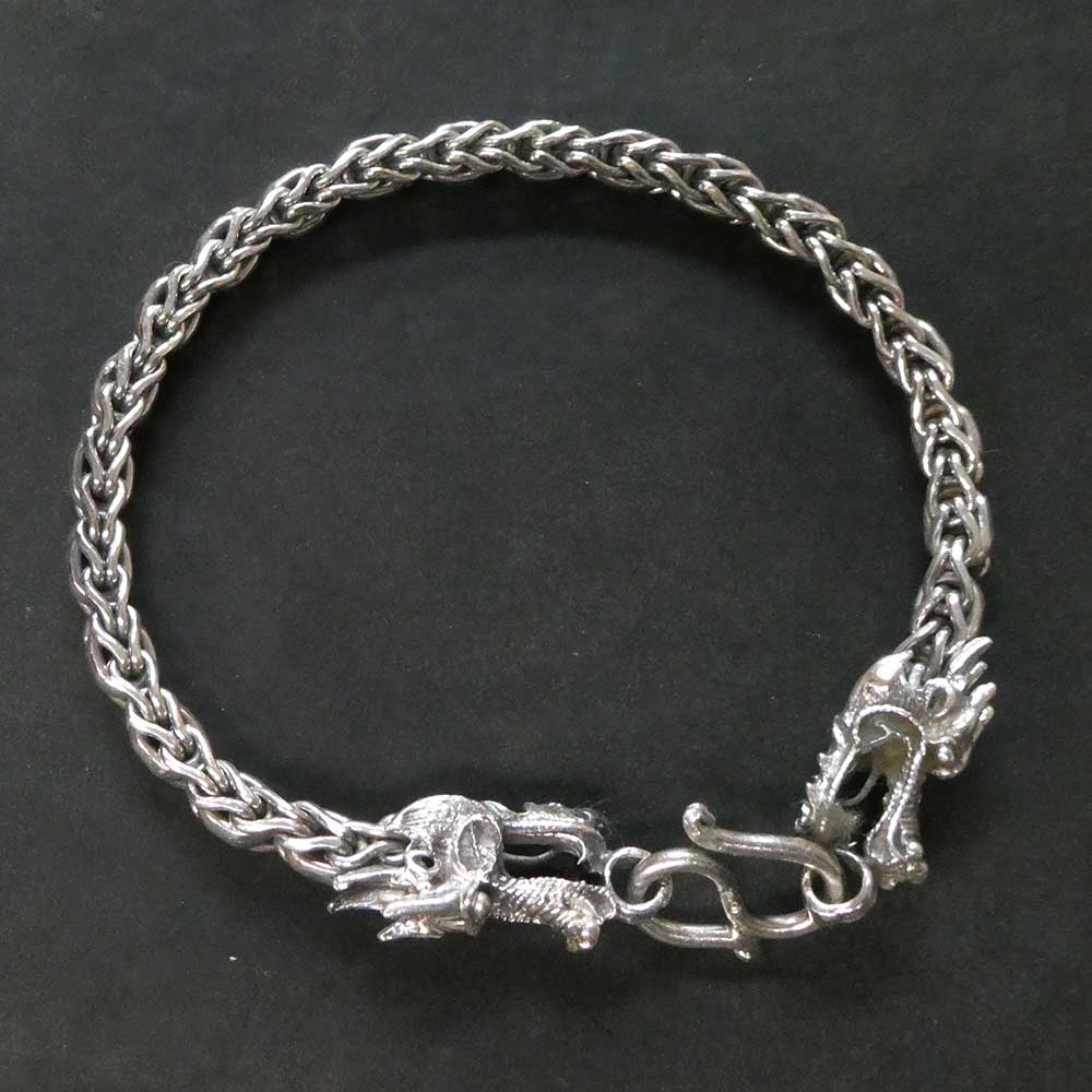 Drache Armband edel 925er Silber Armschmuck Larp auffällig