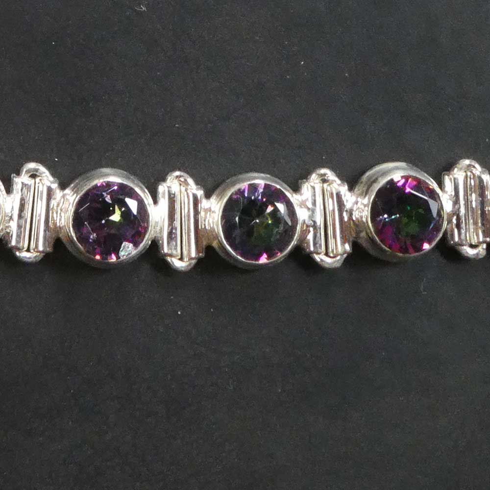 Women's Magic Quartz Bracelet Gemstone Women's Arm Jewelry 925 Silver