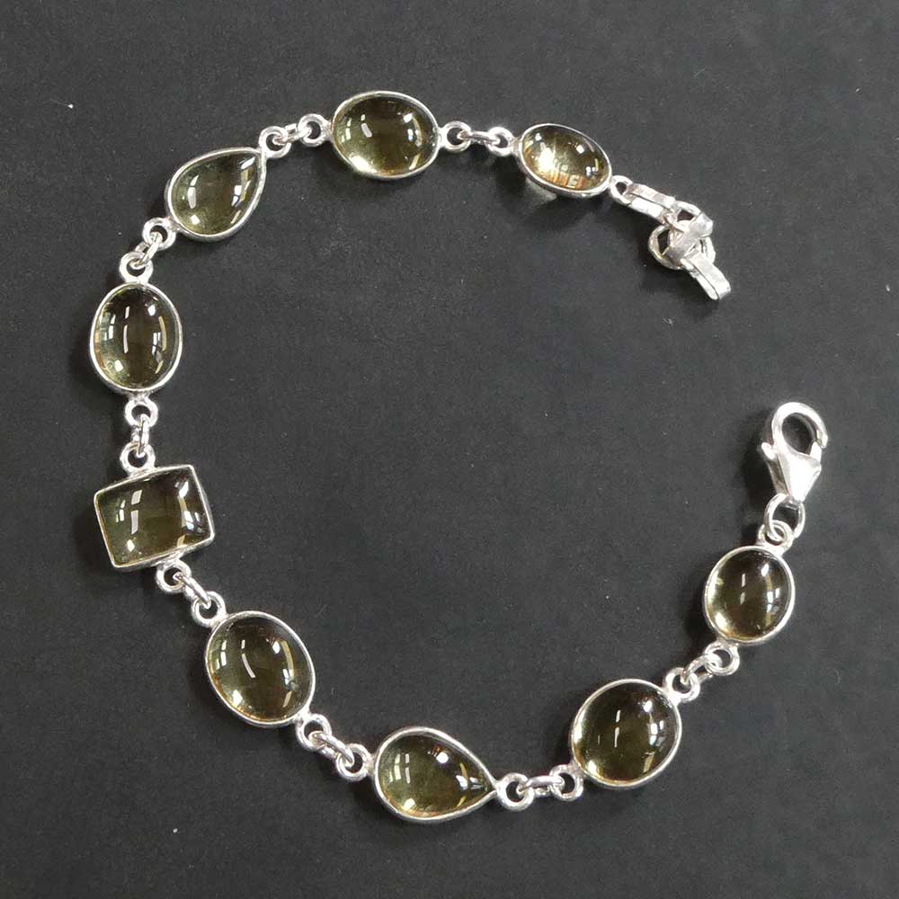 Gelber Topas Armschmuck edles Armband aus hochwertigem Sterlingsilber