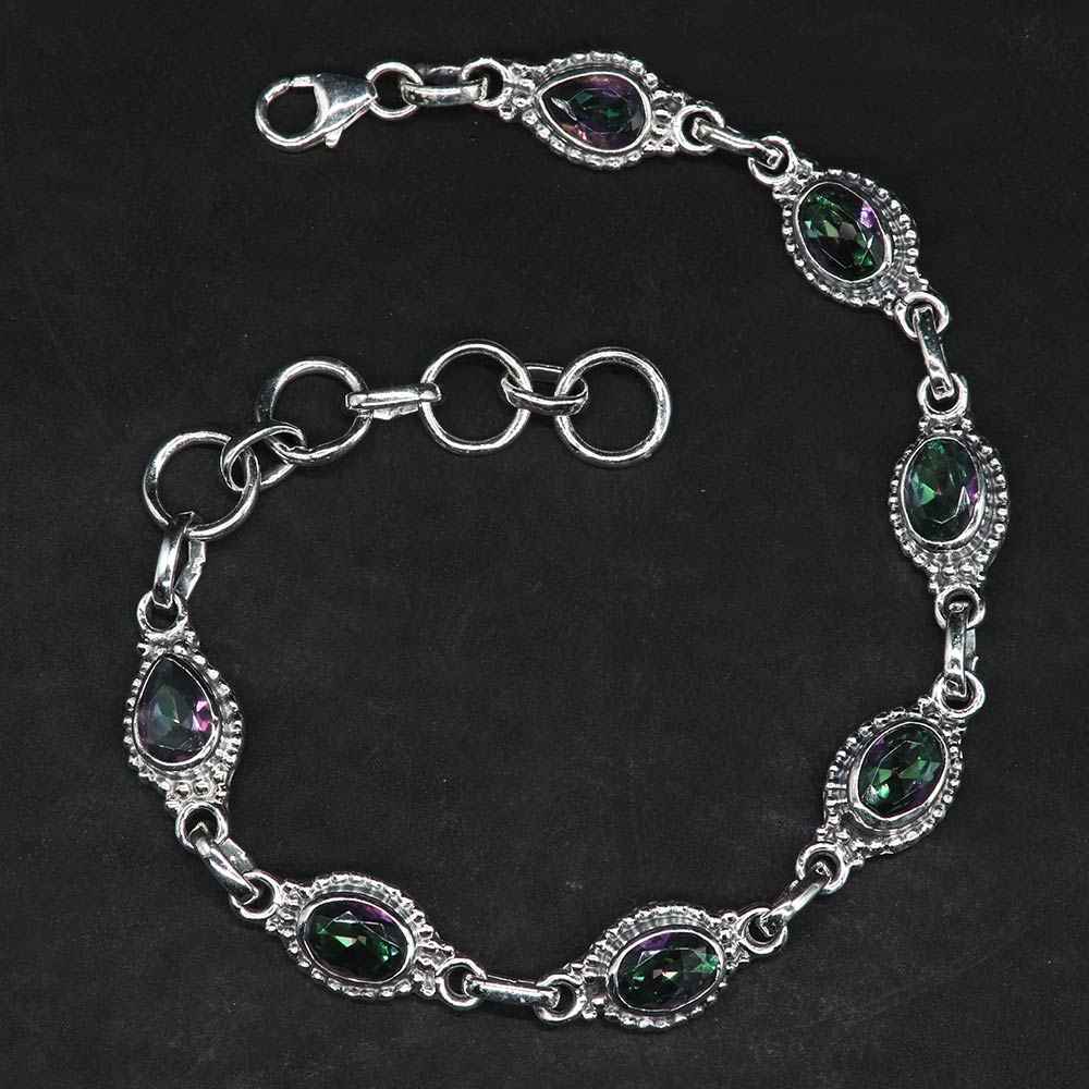 Damen Magic Quarz Armband Edelstein Damen Armschmuck 925 Silber