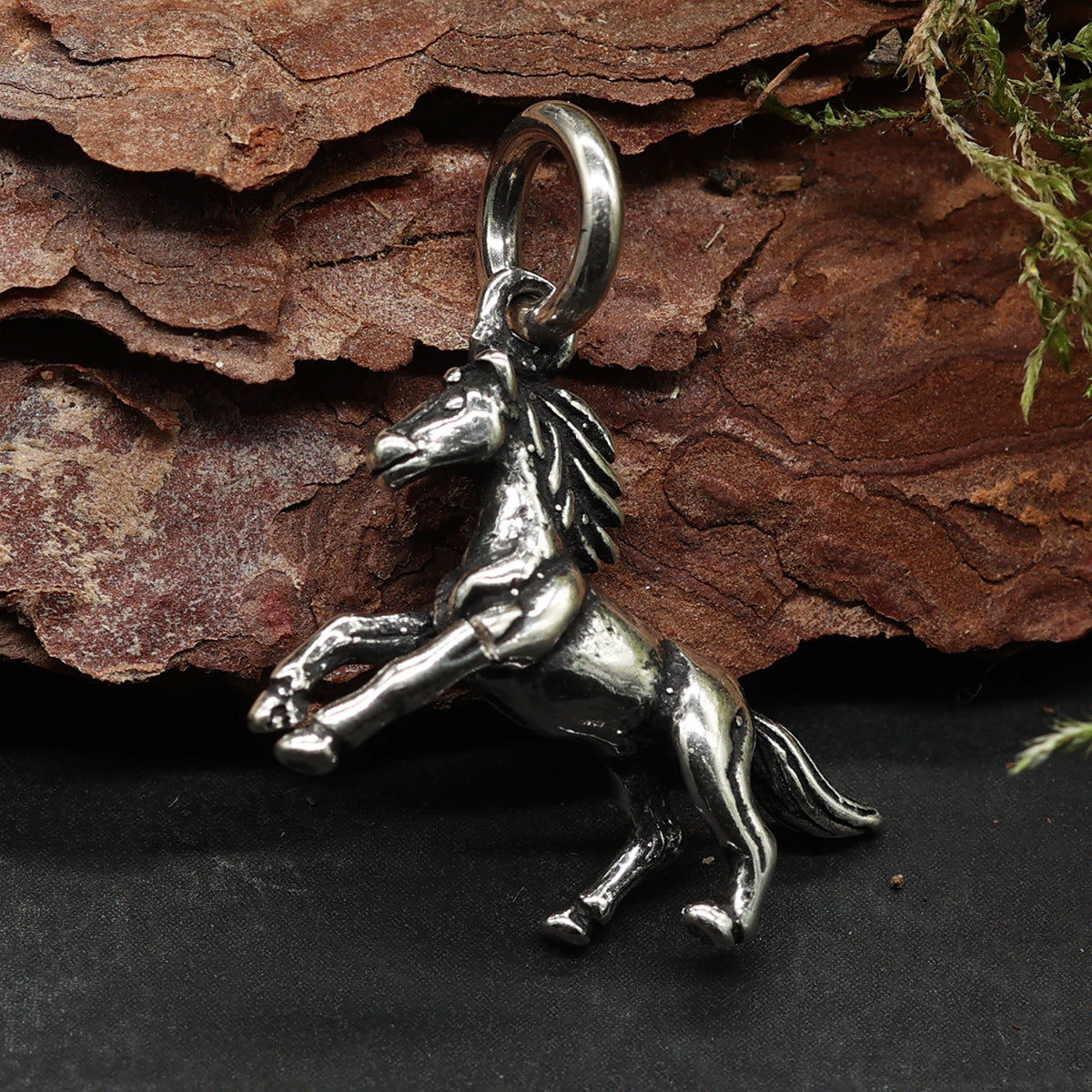 Pferd Silber Anhänger zarter Kettenanhänger 925 Sterlingsilber